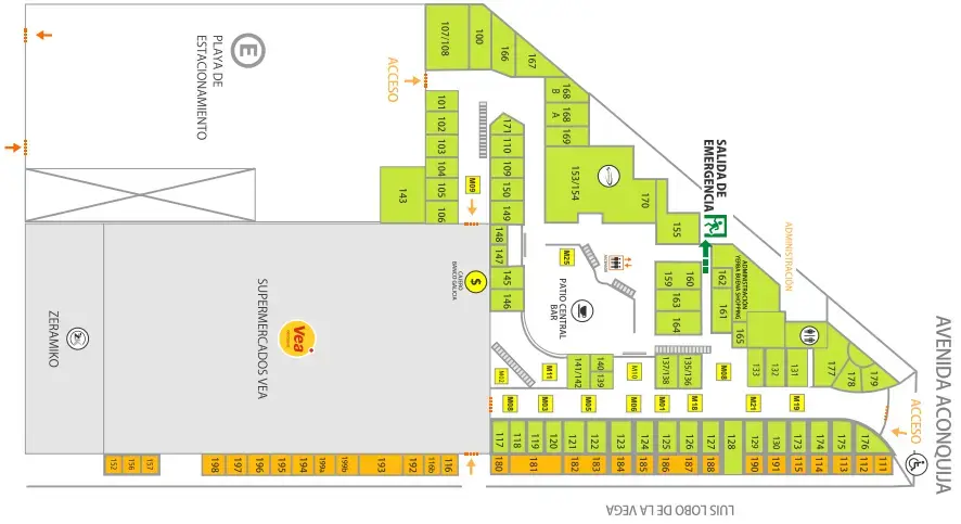 Mapa de locales - Yerba Buena Shopping