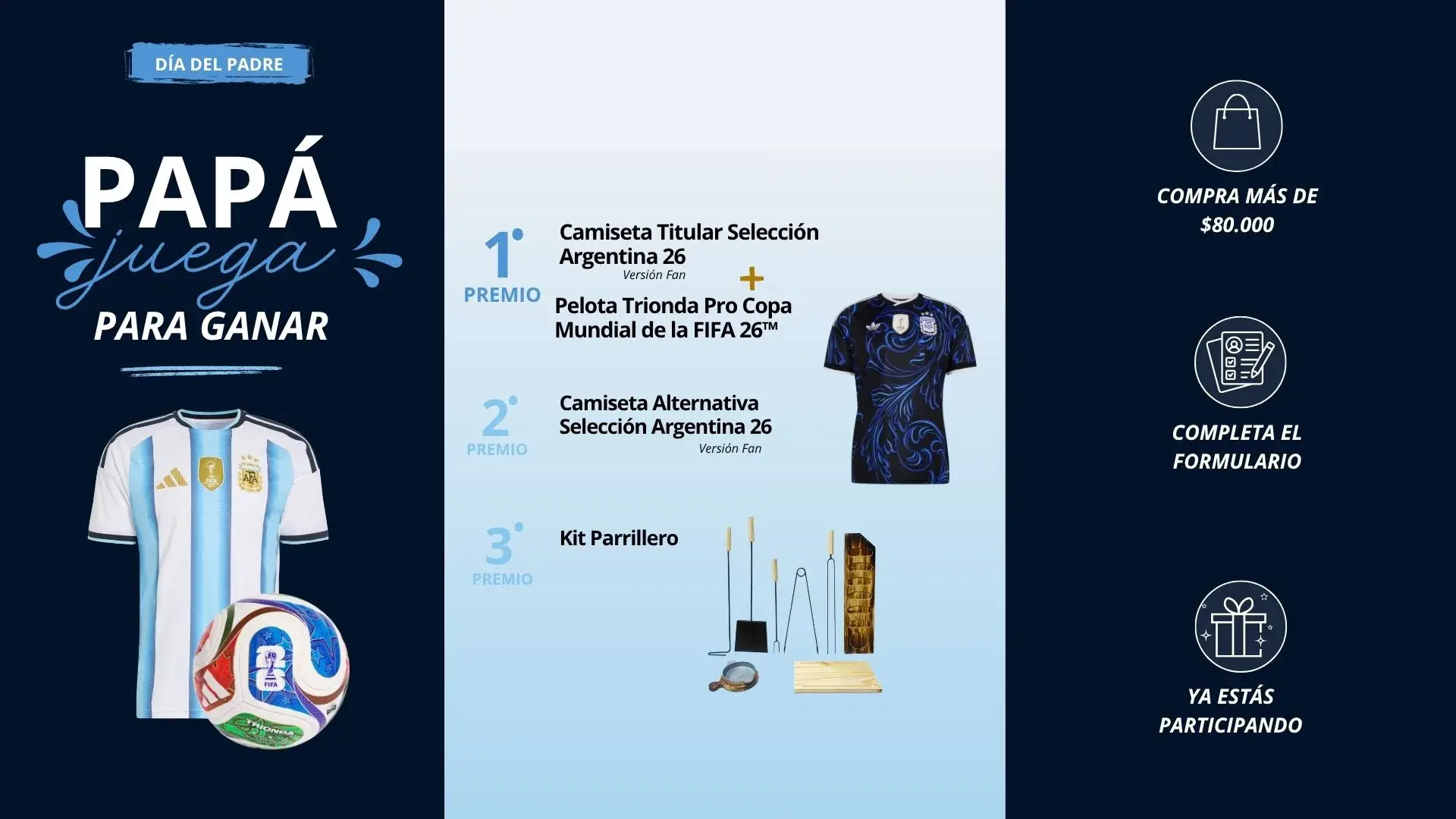 Nueva camiseta alternativa de la Selección Argentina 2026